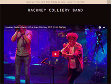 Tablet Screenshot of hackneycollieryband.co.uk